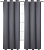 LEMOMO Grey Thermal Blackout Curtains/38 x 84 Inch/Set of 2 Panels Room - Image 2