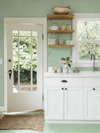 Dimoon 394''x17.7'' Green Peel and Stick Wallpaper Contact Paper Modern Self - Image 7