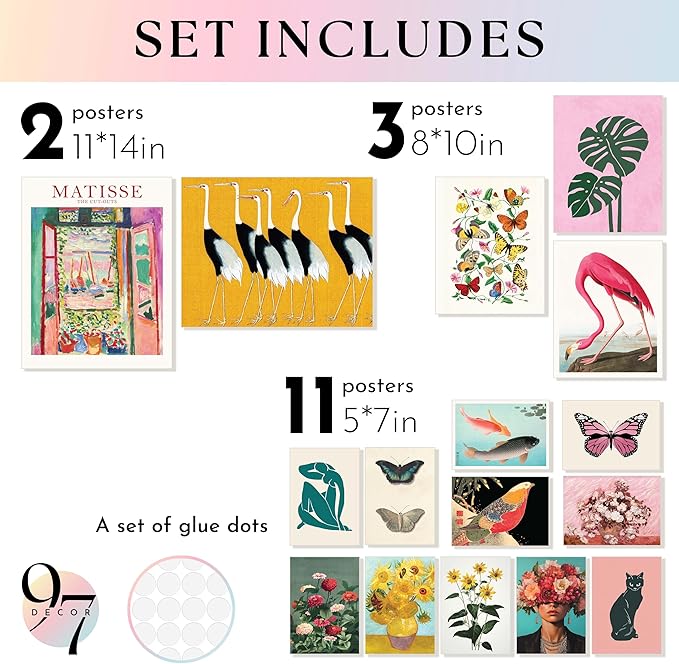 97 Decor LARGE11x14 Eclectic Wall Art Prints - Image 2
