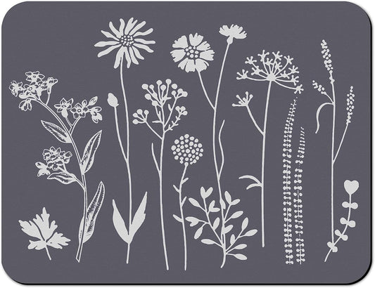 Rubber Dish Drying Mat for Kitchen Counter Large Grey Washable Quick Home Coffee Pad Fit Under Sink,Bar,Utensils or Stemware (24x18in)