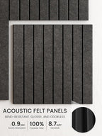 Bumusty Large Cork Board Alternative-36 x 24" Felt Bulletin Board Tiles - Image 3