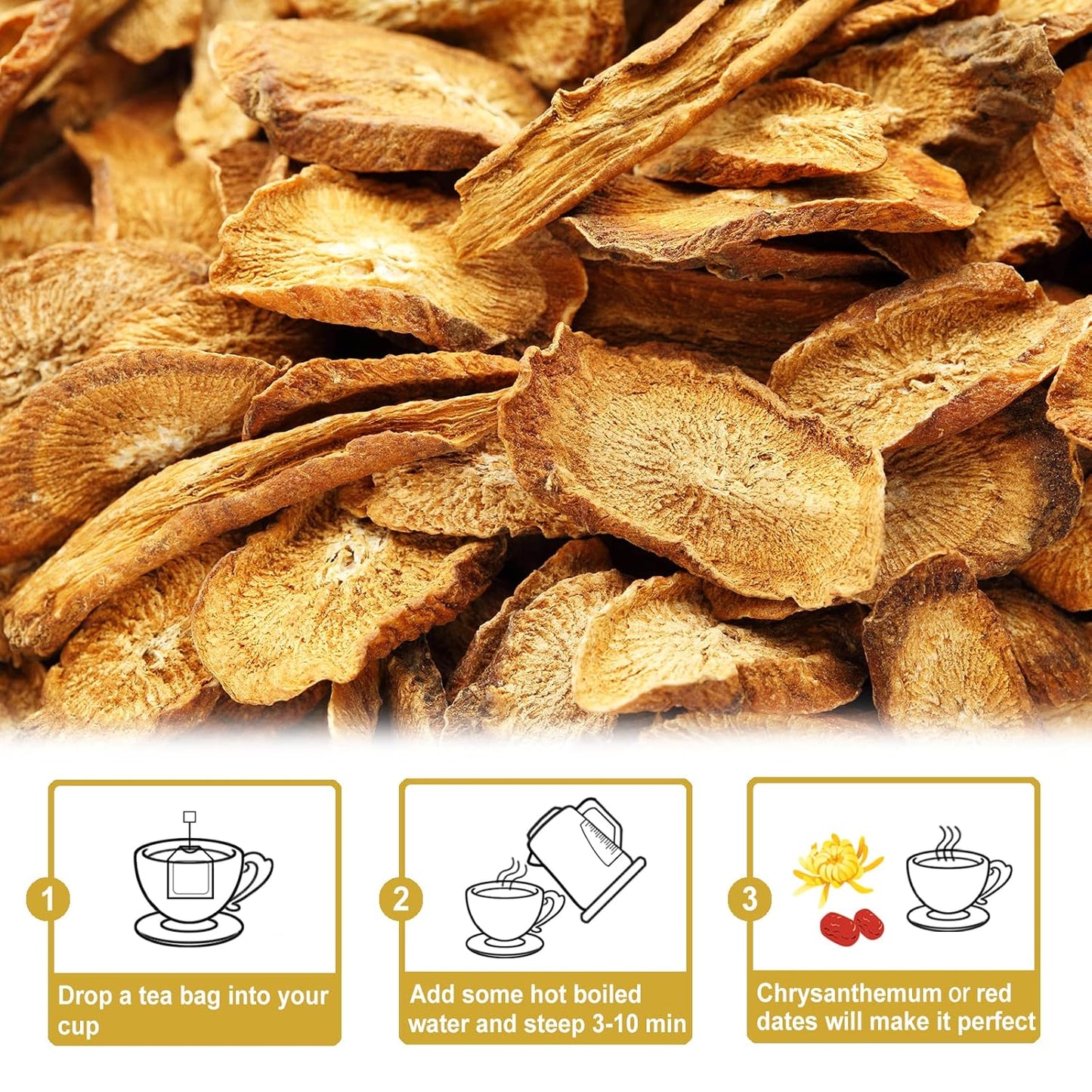 TEARELAE - Burdock Root Tea - 2.5g x 50 Count Burdock Root Tea Bags - Premium Natural Burdock Root - Premium Arctium Lappa Herbal Tea - Caffeine-Free, Non-GMO