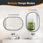 Bathroom Mirror for Wall, Metal Framed Vanity Mirror - Image 8
