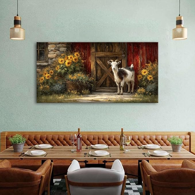 AIYISU Sunflower Wall Art Farmhouse Pictures Wall Decor Vintage Floral Prints - Image 5