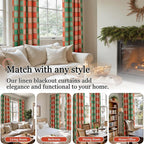 Lajode Plaid Curtains Gingham Patterned - Image 3
