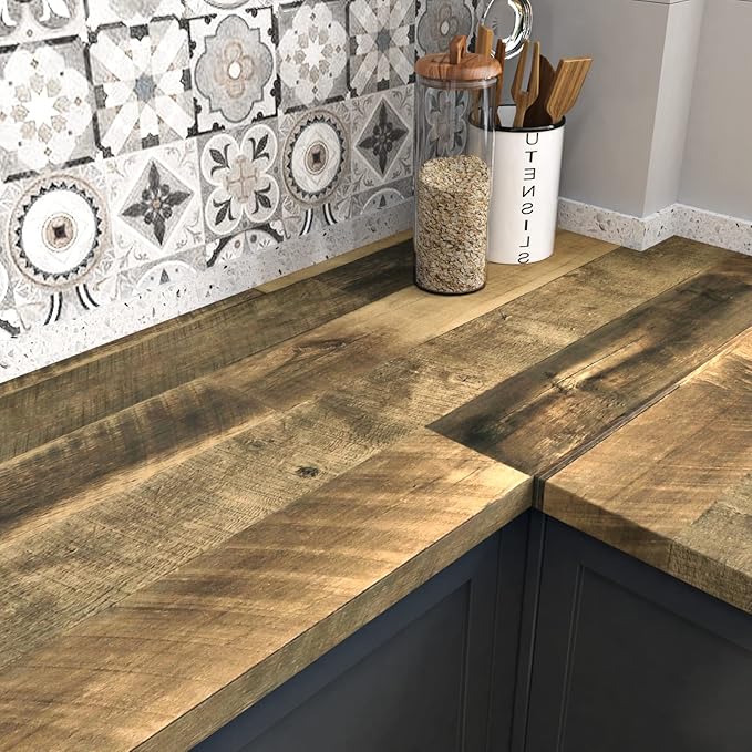 WESTICK Large Wood Contact Paper 36" x 394" Wood Wallpaper Peel and Stick by WESTICK