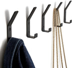 Decorative Coat Hooks For Wall Mount Set of 5 by KIBAGA