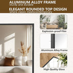 Koonmi 78"x35" Floor Mirror Full Length, Bedroom Floor Body Mirror - Image 4