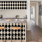 Simon&Siff Retro Peel and Stick Wallpaper Black and White Cream Wallpaper - Image 7