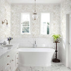 Ismoon Large Floral Peel and Stick Wallpaper Boho Beige Contact Paper - Image 7