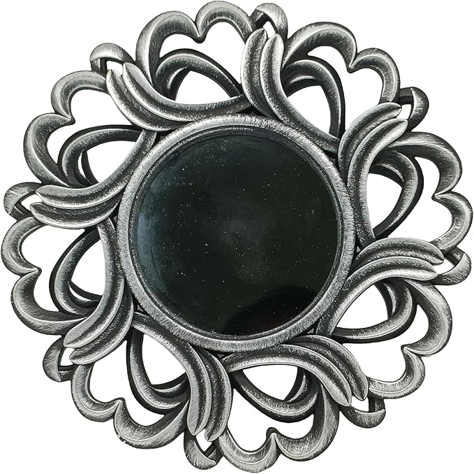 Retro Silver Mirrors for Wall Pack of 3. Round Mirrors. Decorative - Image 6