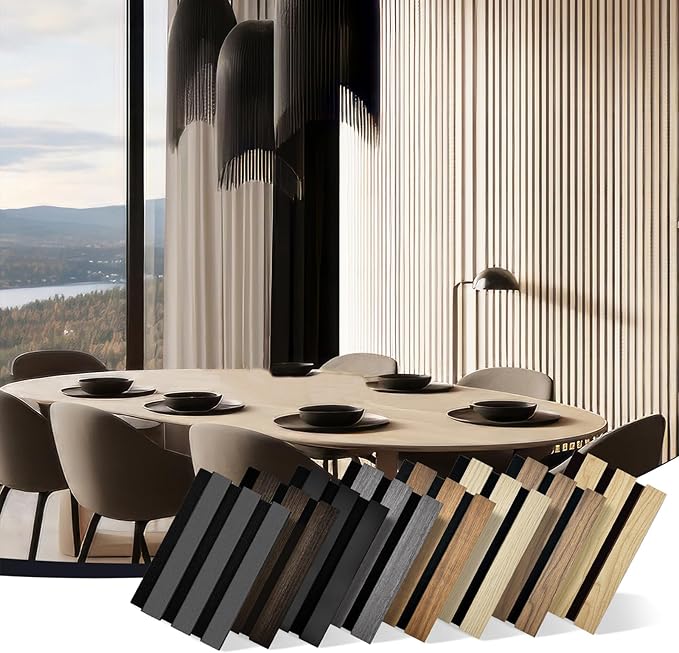 RITOLLO Wood Panels for Wall 4.92"×7.68" Acoustic Panels for Interior Wall Decor by Ritollo