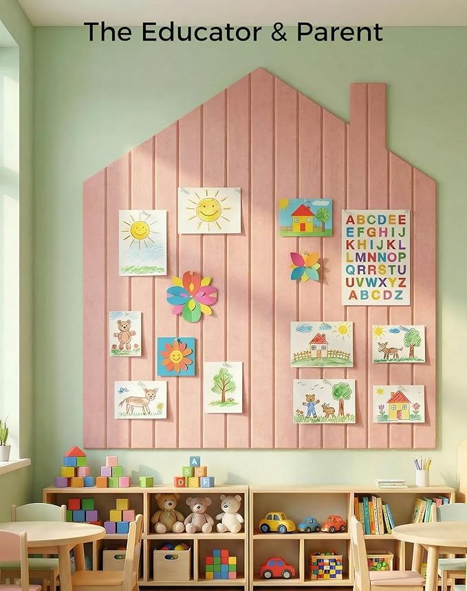 Aothia 12-Pack Felt Bulletin Board Tiles - Image 8