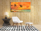 Beach Sunset Wall Art, Large Canvas Painting - Image 7