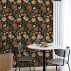 Simon&Siff Boho Peel and Stick Wallpaper, 17.3" x 1200" Sun Floral Retro - Image 3