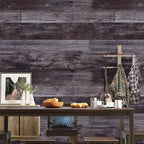 WENMER 17.71" x 590" Grey Wood Peel and Stick Shiplap Self Adhesive Wallpaper - Image 2