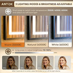 Antok 48X32 LED Bathroom Mirror - Image 8