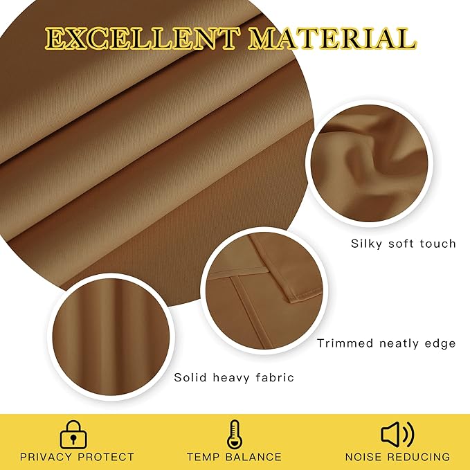 NICETOWN Blackout Curtains 84 Inch Length, Thermal Insulated Curtains - Image 2