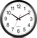 Bernhard Products Black Wall Clock Silent Non Ticking by BernhardProducts