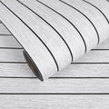 VEELIKE Whitewashed Oak Wood Wall Panel Peel and Stick Foam Slat Panels by VEELIKE