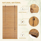 Natural Bamboo Blinds for Interior Windows 36 Wide - Image 4