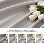 MIULEE Stone Back Tab Blackout Curtains 90 Inches Long 2 Panels Set - Image 7