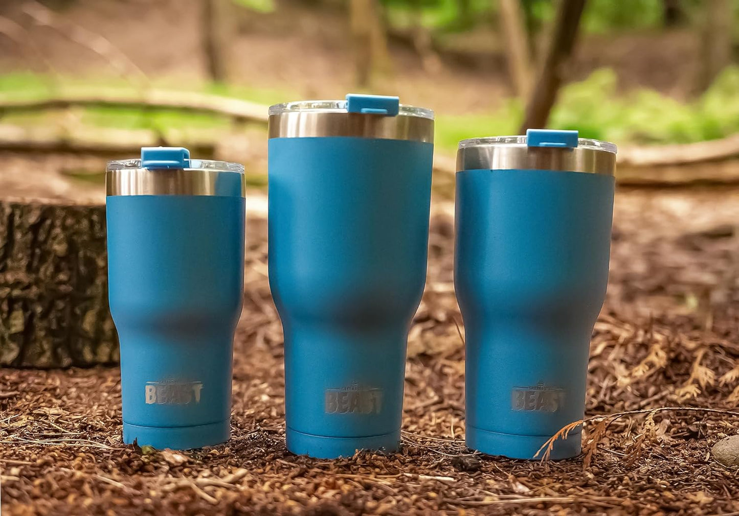 Beast 30 oz Tumbler Stainless Steel Vacuum Insulated Coffee Ice Cup Double Wall Travel Flask (Stormy Sky Blue)