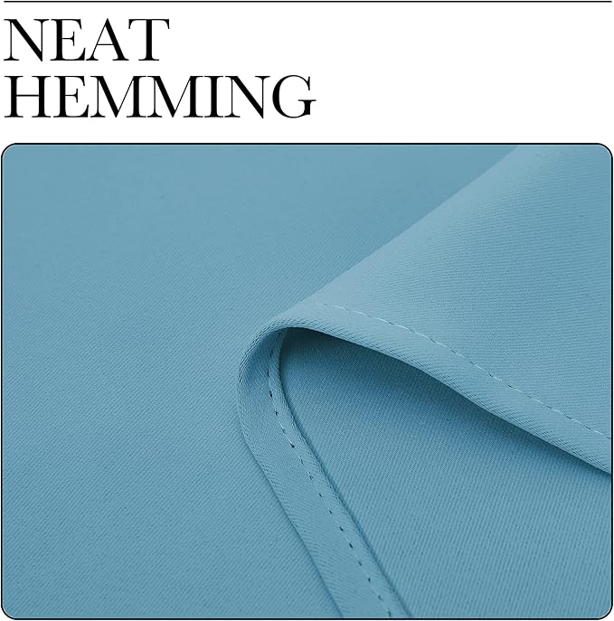 NICETOWN Teal Blue Blackout Curtains 86 inches Length - Image 6