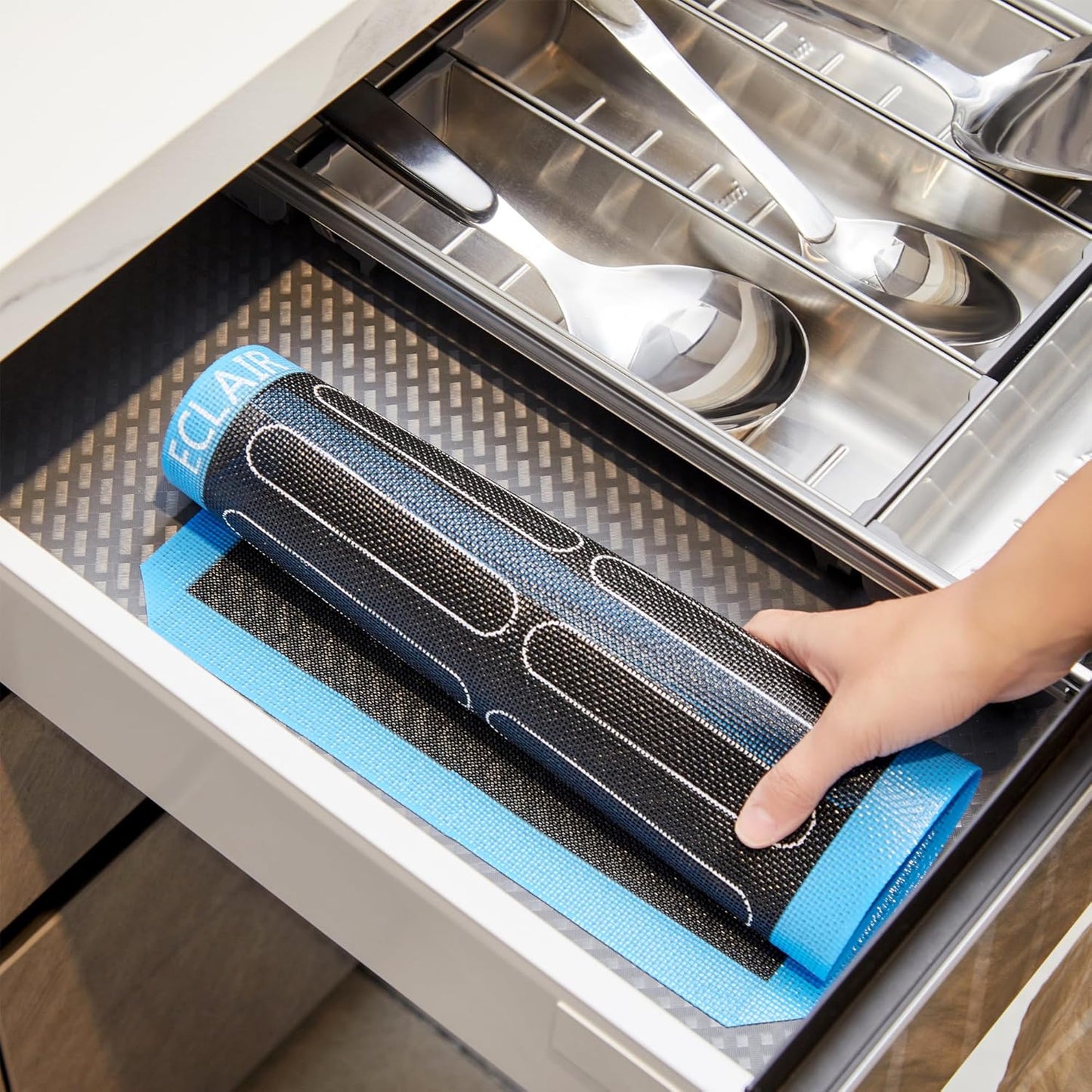 Non-Stick GUY DREAM Perforated Silicone Baking Mat 11-4/5" x 15-3/4" - 2PCs Eclair Mat for Baking - Steaming Mesh For Half Size Cooking Sheet