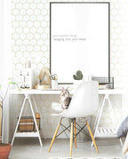 Gold Wallpaper Geometric Peel and Stick Wallpaper - Image 3