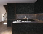 Yasinet Peel and Stick Wallpaper Black Removable Wallpaper Modern Black Contact - Image 7