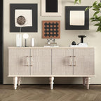 CRE8TIVE Wide 24"x118" Cream White Grasscloth Wallpaper Textured Wallpaper - Image 5