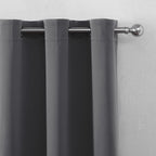 LEMOMO Grey Bedroom Blackout Curtains/52 x 63 Inch Long/Set of 2 Curtain - Image 7