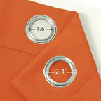 LEMOMO Orange Blackout Curtains 52 x 63 Inch Length/Set of 2 Curtain - Image 6