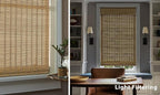 LazBlinds No Tools No Drill Cordless Bamboo Roman Shades, Custom Light - Image 5