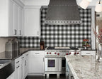 Guvana 17.7"x197" Black and White Peel and Stick Wallpaper Trellis Removable - Image 2