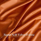 NICETOWN Orange Velvet Curtains 96 inch Long - Image 5