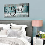 Christian Wall Decor Bible Verse Wall Art Give It to God and Go to Sleep - Image 6
