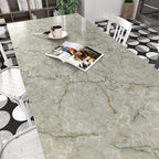 Cyan Marble Contact Paper for Countertops Waterproof Marble Wallpaper Peel and - Image 3