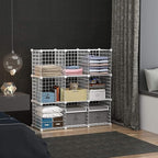C&AHOME Wire Cube Storage, 9-Cube Organizer Metal, Wire C Grids Storage - Image 4