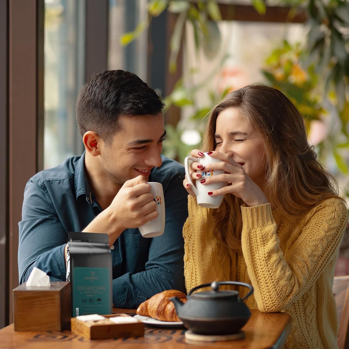 Lifeboost Highlander Grogg Coffee Ground - Low Acid Single Origin Flavored Coffee - Non-GMO Highlander Grogg Ground Coffee Third Party Tested For Mycotoxins & Pesticides - 12 Ounces