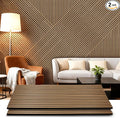 Acoustic Wood Wall Panels 2 Pack 47.6" x 23.6", Sound Proof Wooden Paneling by LARWORKS