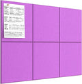 MaxGear Large Cork Board for Wall 36" x 24", Rose Pink Bulletin Board, 6 Pack by MaxGear