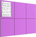MaxGear Large Cork Board for Wall 36" x 24", Rose Pink Bulletin Board, 6 Pack by MaxGear