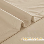 NICETOWN Beige Velvet Curtains 63 inches 2 Panels Set, Thermal Insulated Heavy - Image 6