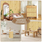 Natural Bamboo Wall Panel for Interior Wall Decor, Pole Wrap Wainscoting - Image 6