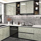 Cyan Marble Contact Paper for Countertops Waterproof Marble Wallpaper Peel and - Image 4