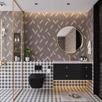 BOMENG Herringbone Peel & Stick Wallpaper - Image 7