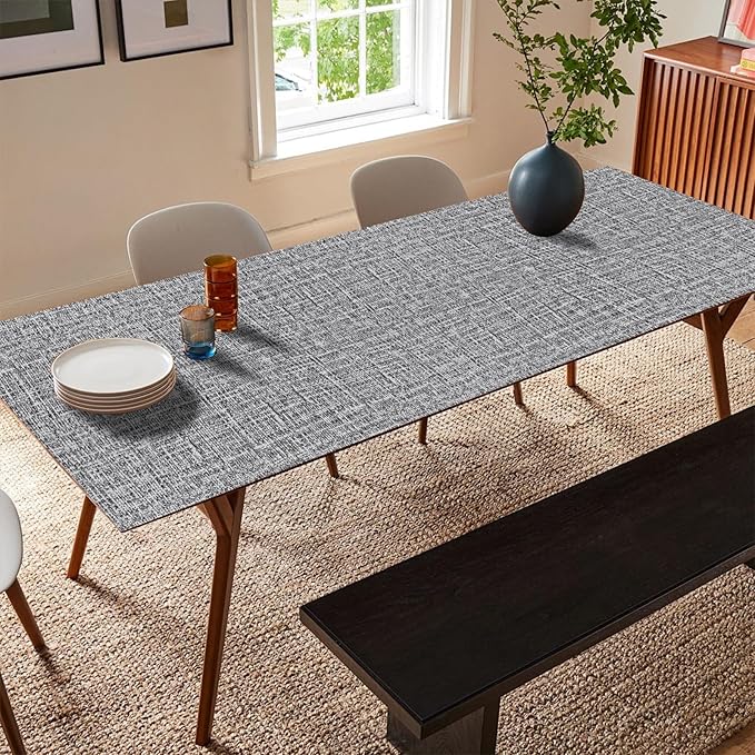 Yancorp 24"x120" Textured Fabric Wallpaper Faux Grasscloth Peel and Stick - Image 4