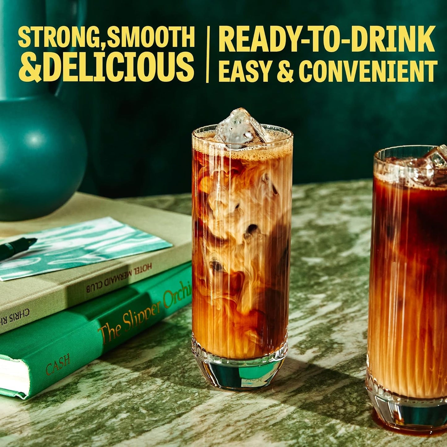 Wandering Bear Straight Black Organic Cold Brew Coffee, 32 fl oz, 3 pack - Extra Strong, Smooth, Organic, Unsweetened, Shelf-Stable, Ready to Drink Iced Coffee